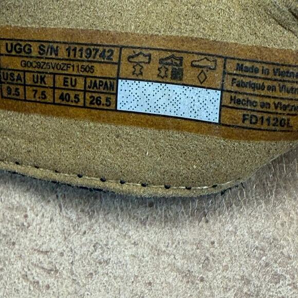 UGG Leather Ankle Strap Platform Espadrille Sandals Women Size 9.5 April Black - Picture 10 of 12